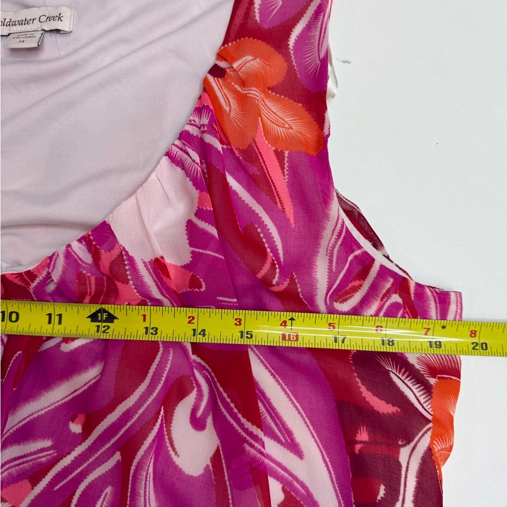 Coldwater Creek Funky Print Maxi Dress size 14 - Picture 7 of 11